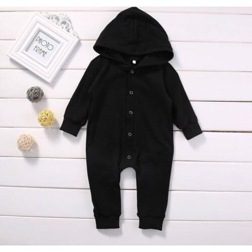 Comfortable Warm Baby Boy Girl Kids Cotton Romper Jumpsuit Long Sleeve Cotton Clothes Outfi