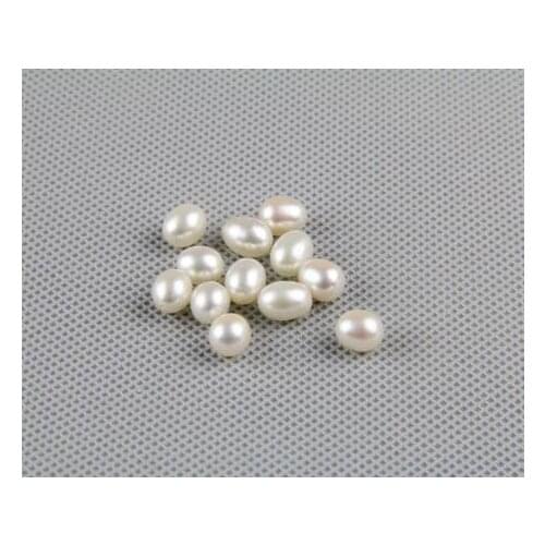 Unique Pearls jewellery Store 4-5mm White Color Rice Genuine Freshwater Pearl Loose Beads DIY Jewelry Material LS026