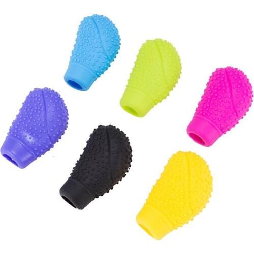 Universal DIY Multicolor Car Gear Lever Cover Silicone Gear Lever Handbrake Cover Non-Slip Cover Auto Decoration Accessories