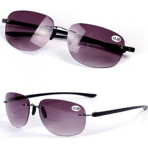 High-quality Fashion reading glasses Presbyopia sun glasses men and women of the new sun can read enlarge Bifocal reading glass