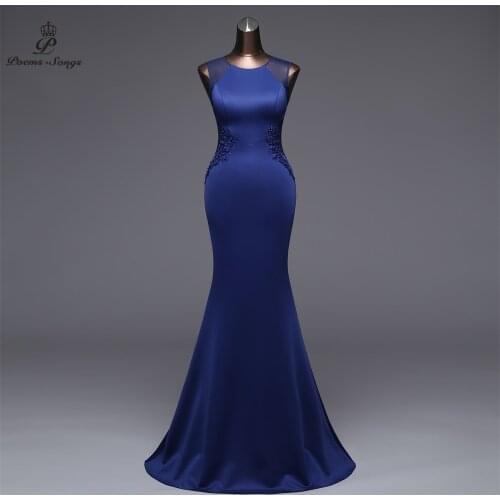 Poems Songs New Simple Mermaid Evening Dress prom gowns Formal Party dress vestido de festa Elegant Vintage robe longue