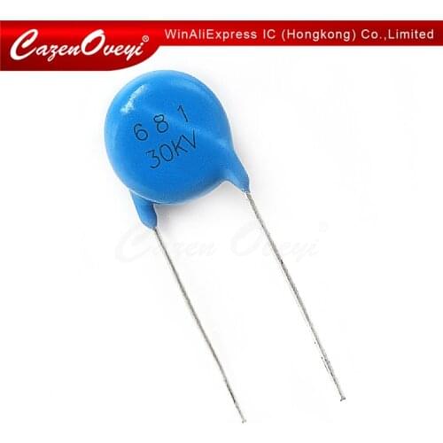 1pcs/lot High voltage ceramic chip ceramic capacitor 681K 30KV 680PF 30KV681 In Stock