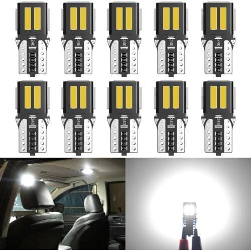 10pcs W5W T10 Led Bulb Canbus 194 2825 Car Interior Clearance Lights For Jaguar XF X type XJ S-Type 2000 F-TYPE JAG XE XF XJ XK