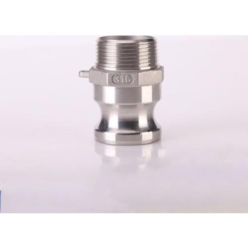 2" BSPT Type F Camlock Quick Disconnect Coupling 316 Stianless Cam Groove For Hose Pumps Homebrew