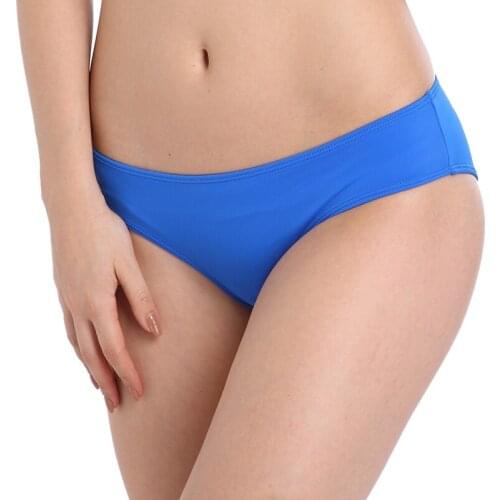 2021 Nylon Quality Sexy Women Beach Panty Female Bikini Bottom Royal Blue Swim Briefs 02