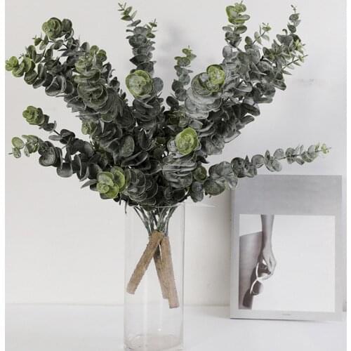 3Pcs Artificial Plant Flower Eucalyptus Leaf Table Landscaping Fake Palnt Interior Nordic Home Decor Wedding Party Decoration