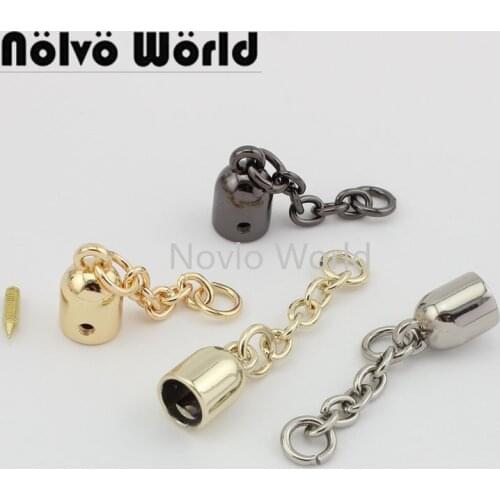 5 pieces test, 4 colors, 55*11mm, high quality metal hanger connects tassel cap chain connectors hardware accessories