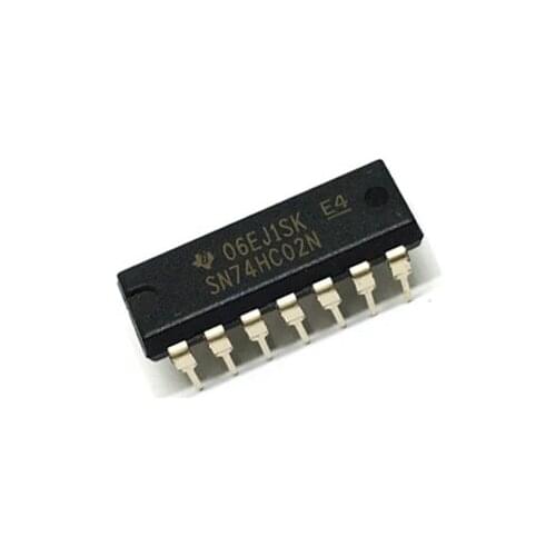 50pcs SN74HC02N 74HC02 74HC02N 7402 DIP-14 Quad. 2-input NOR Gates New and Original