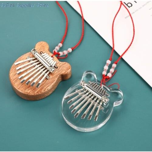 8 Key Mini Kalimba Exquisite Finger Thumb Piano Marimba Musical Good Accessory Pendant Gift