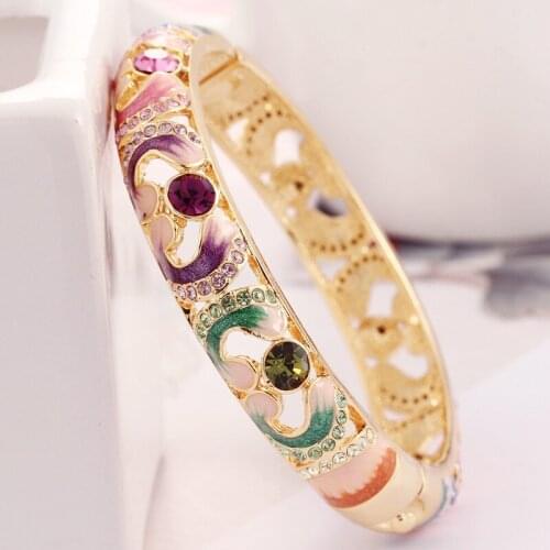 Free shipping Thai wide crystal bracelet for Chinese women