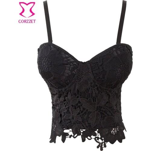 2p/a lot) Black Floral Lace Bralett Sexy Soutien Gorge Push Up Bra with Straps Bustier Crop Top Plus Size Brassiere Ladies Bras