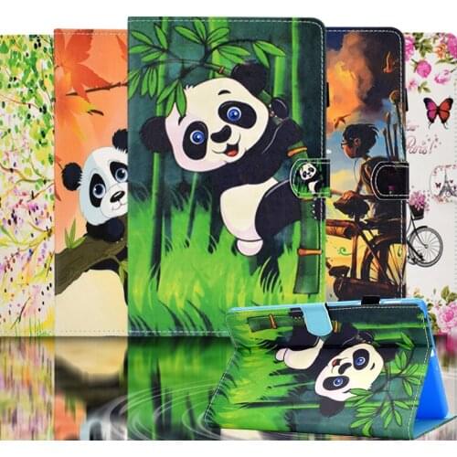 Tablet For Fundas Lenovo Tab M10 HD Gen 2 Generation 10.1 Cover TB-X306X TB-X306F 2020 Painted PU Leather Soft Silicone Shell