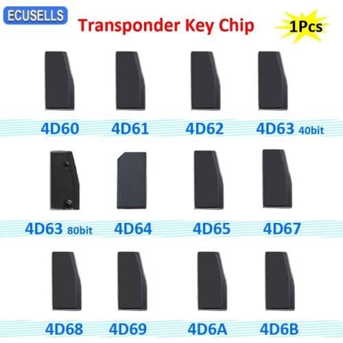 Transponder Car Key Chip 4D60 4D61 4D62 4D63 40Bit 4D63 80Bit 4D65 4D67 4D68 4D69 4D6A 4D6B Blank Chip for Ford for Mazda