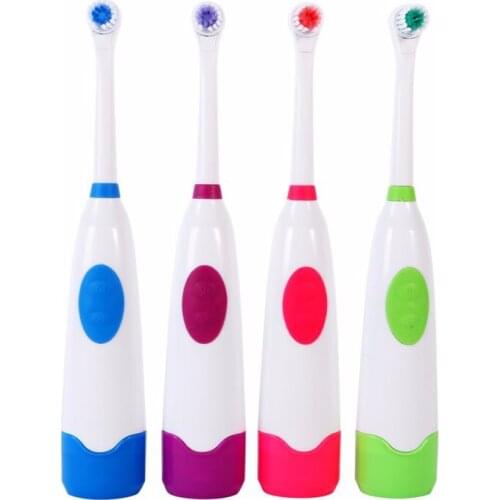 New Design Battery Operated Electric Toothbrush Waterproof Dental Care Revolving Toothbrush Heads + 3 Nozzles Oral Hygiene 1Set