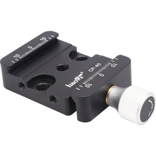 Haoge CP-40 DSLR and Mirrorless Quick Release Clamp for Arca-Type Standard Conversion Heighten Riser Compatible with Manfrotto
