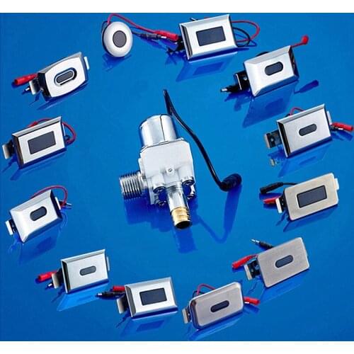 Ceramic Sensor standing urinal flush valve,AC/DC toilet induction urinals flusher valve,automatic Sensor urinal flusher