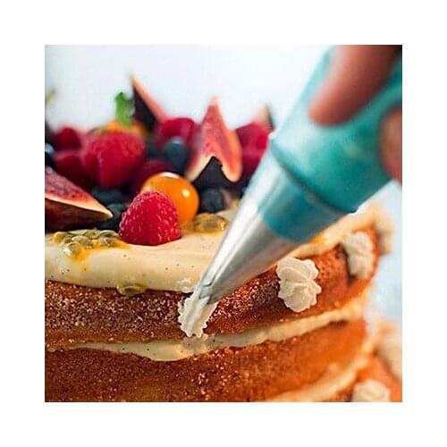 Kitchen Cake Tools Silicone Icing Piping Cream Pastry Bag Nozzle Set Cake Decorating Home Store Portable