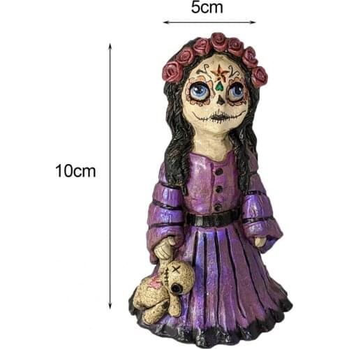 Doll Censer Handmade Eye-catching Resin Ghost Girl Shape Wear-resistant Doll Burner for Living Room