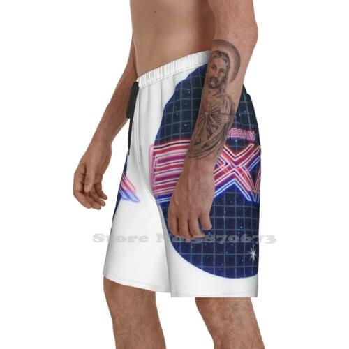 Nissan Exa Neon Emblem Running Swimming Fitness Sports Shorts Synthwave Vaporwave Toyota Supra Chaser Rx8 Jdm Rx7 Mazda Nissan