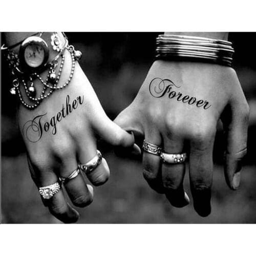 New 5D DIY Diamond Painting Couple Holding Hands Full Square Rhinestones Diamond Embroidery Mosaic Cross Stitch Home Decor