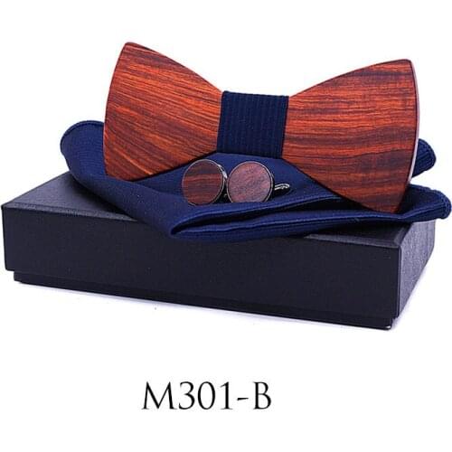 Dropshipping wedding gifts for groosmen square scarf cufflinks vogue shirt luxury red sandal wood bow tie set with case
