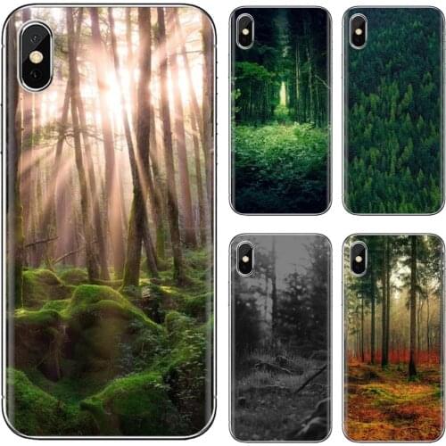 For Xiaomi Redmi 2 S2 3 3S 4 4A 5 5A 5 6 6A 7A 9 9T 9C 9A Pro Pocophone F1 Silicone Case Forest & Tree Wallpaper
