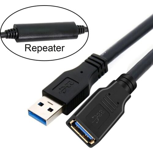 Chenyang For Laptop PC & Hard Disk Drive 10m 8m USB 3.0 Male to Female Extension GL3523 Repeater Cable