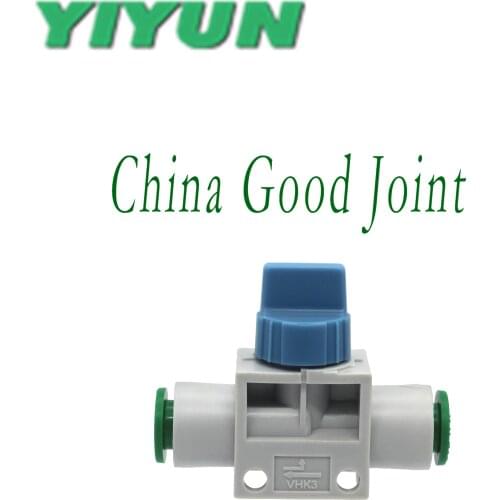 VHK3-04F-04F VHK3-06F-06F VHK3-08F-08F VHK3-10F-10F VHK3-12F-12F YIYUN Air pipe connector manual switch valve hand lever valve