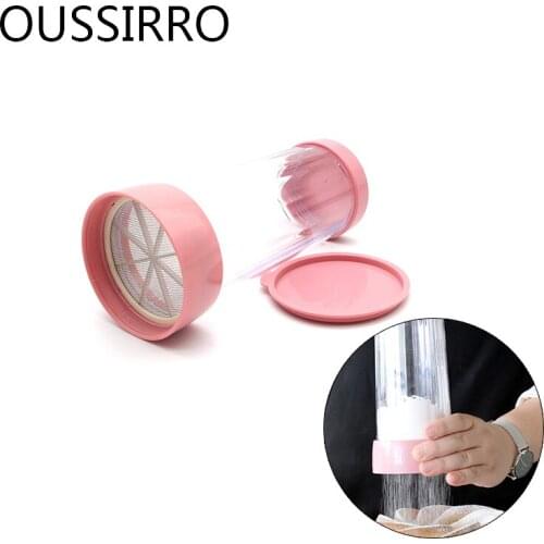High Quality Mesh Rotate Flour Sieve Sifter Mechanical Baking Icing Sugar Shaker Sieve Cup Shape Bakeware Baking Pastry Tools