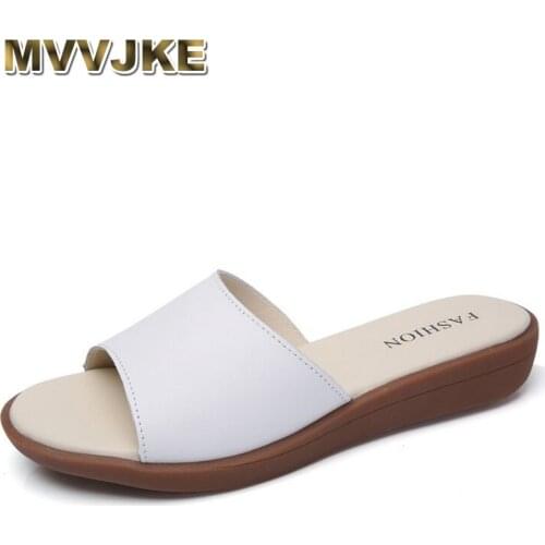 MVVJKE 2018 Beach Bohemia Genuine Leather Summer Platform Womens Sandals Gladiator Roman Shoes For Women Chaussure Femme Flip F