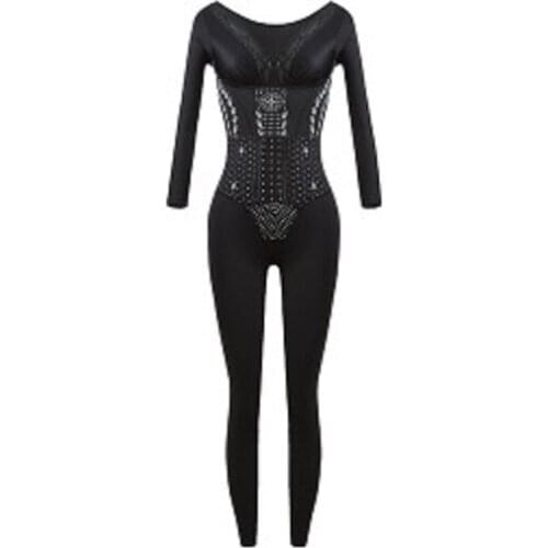 Women Sexy Shapewear Full Body Bodysuits Long Sleeve Slimming Postpartum Butt Lifting Shapers Corrective Shaping Bodysuit