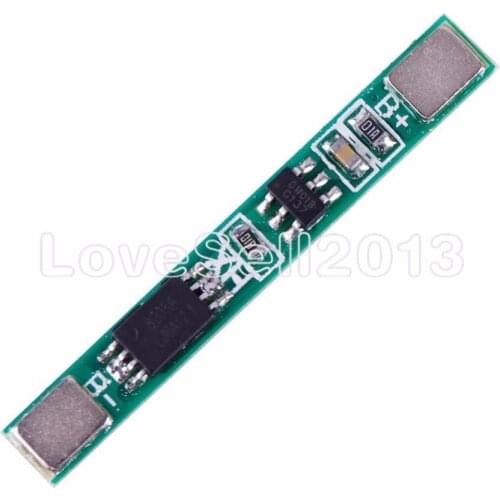 10Pcs 1S 3.7V 2.5A Lithium Battery Protection Board BMS PCM PCB Polymer Over Charge Discharge Li-ion Protect Module