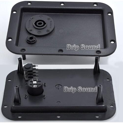 2pcs 4-Core Socket Speaker Junction Box Speaker Wiring Terminal Binding Post 178x125mm