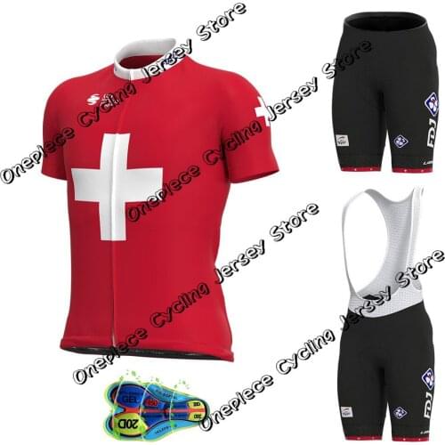 2021 FDJ Cycling Jersey Set Summer Bicycle Swiss Champion Clothing Mens Road Bike Shirt Suit bib Shorts MTB Maillot Culotte