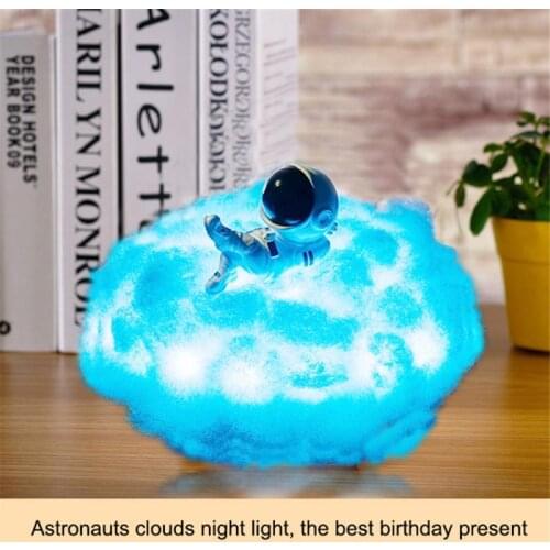 Astronaut Lamp With Rainbow Effect As Childrens Night Light New Dropship Special LED Colorful Clouds Creative Gift Home Decor