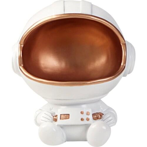 AT69 -Nordic Creative Astronaut Status Ornaments Storage Modern Living Room Decor Wine Cabinet Desktop Decorations