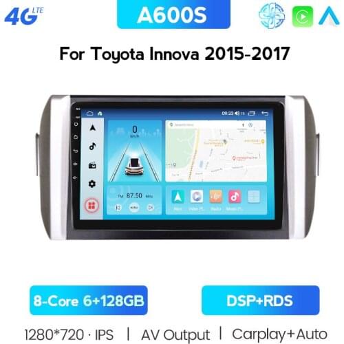 4G Android 10.0 2 Din Car Radio Multimedia Video Player For Toyota Innova 2015 2016 2017 2018 Navigation GPS Audio 2din Carplay