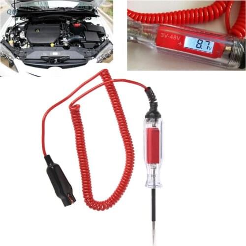3V-48V Digital Electric Circuit LCD Tester Test Light Car Trailer RV Snowmobile 13MF