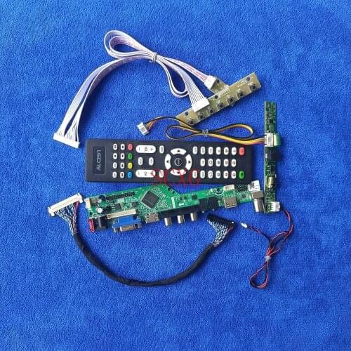 LVDS 30-Pin HDMI-compatible VGA USB AV Display drive board 1680*1050 Fit MT200LW01 V.1/MT200LW02 V.0 LED LCD Analog Signal KIT