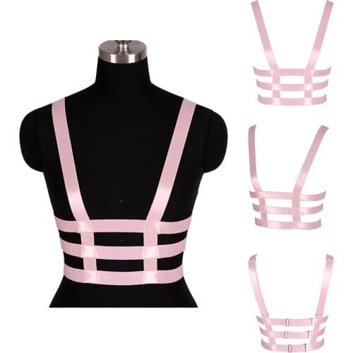 Halloween Rave Exotic Accessories Fetish Lingerie Bondage Tops Cage Bra Harness Women Underwear Gothic Style Cosplay Sexy