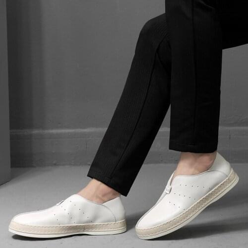 Leather hot mens spring casual de 2020 breathable sapatos boots mens for sale men shoe para black new shoes causal informales