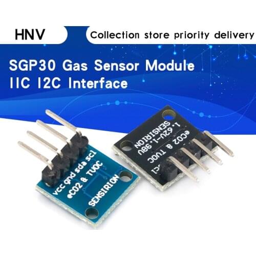 SGP30 Gas Sensor Module TVOC/eCO2 Indoor Air Quality Formaldehyde Carbon Dioxide Measurement Sensor Board IIC I2C Interface