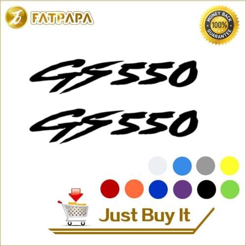 Motorcycle bike Fuel tank Wheels Fairing notebook Luggage helmet MOTO Sticker decals For SUZUKI GS 550 GS550