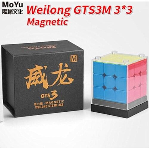 MoYu Weilong GTS3 M Magnetic 3x3x3 magic speed cube GTS 3 puzzle cube 3x3 cubo magico Competition Cubes