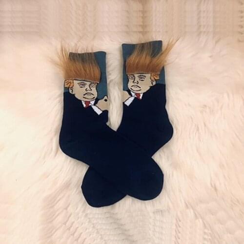 Beadsnice Donald Trump Socks Soft Funny Socks Men Creative Art Socks Short Socks ID 40517