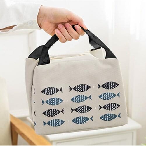 Outdoor Insulation Portable Picnic Bag Cartoon Small Zipper Insulation Lunch Box Bag For Kids Bolsa Termica