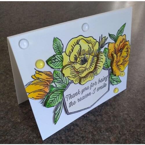 AlinaCraft CLEAR STAMPS floral flower Scrapbook Card paper craft silicon rubber roller transparent stamp