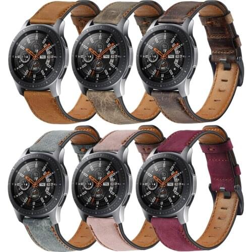 Huawei gt watch band for Samsung Galaxy Watch 46mm Gear S3 Frontier 22mm Genuine Leather huawei 2 classic bracelet accessories