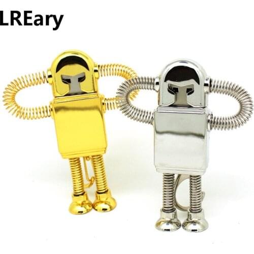 Top metal Spring robot usb flash drive disk mini silver gold computer gift memory stick pendrive Pen drive 4g 8g 16g 32g