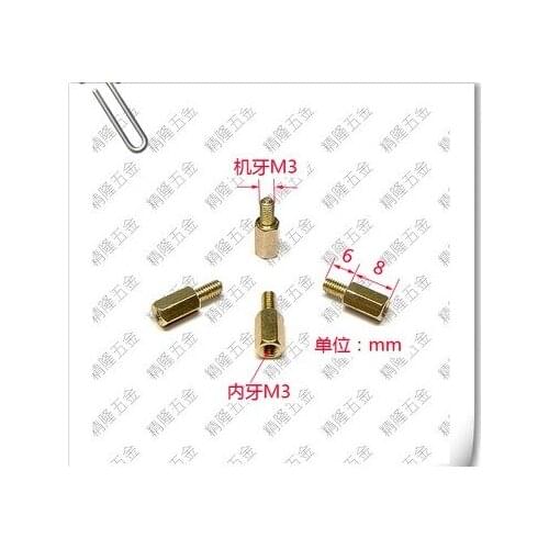 High quality six corner pillars isolation column pillars American 6#-32 computer 02